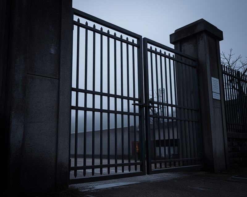 Atmospheric Security Border Scene