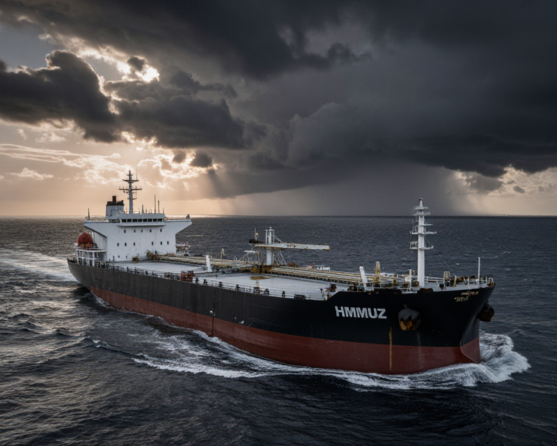 Oil Tanker in Strait of Hormuz