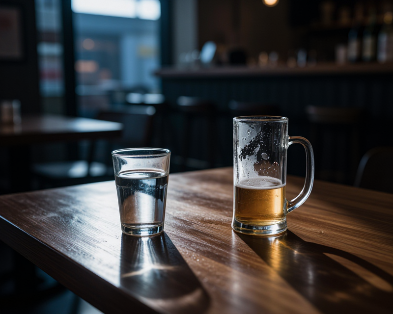 Empty Korean Bar Atmosphere