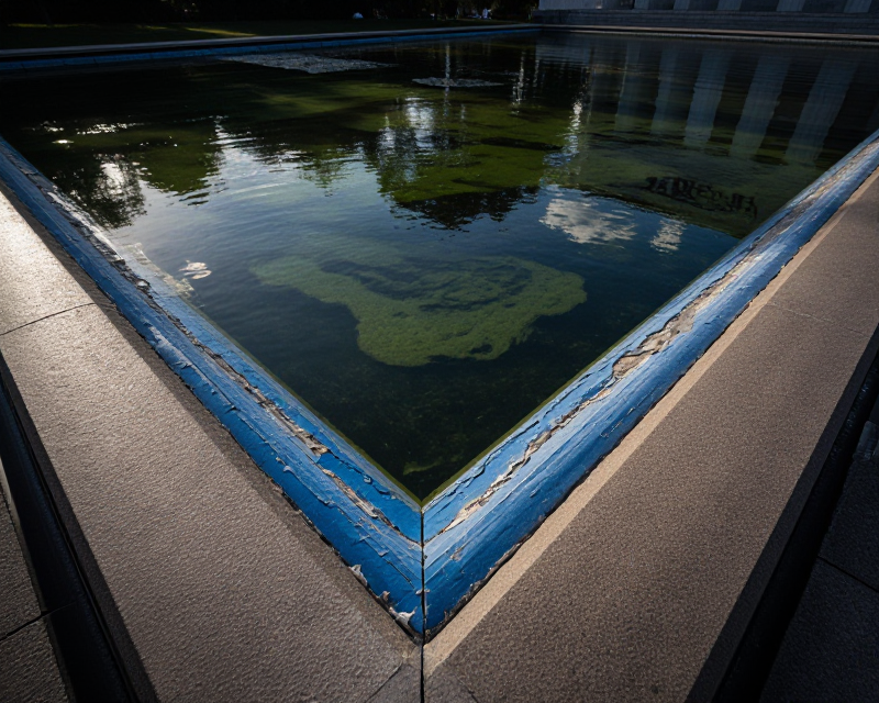 The decaying Lincoln Memorial Reflecting Pool